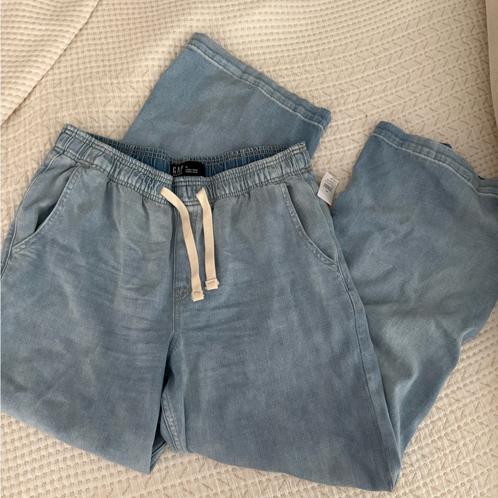 GAP Denim High Rise Wide-Leg Pants